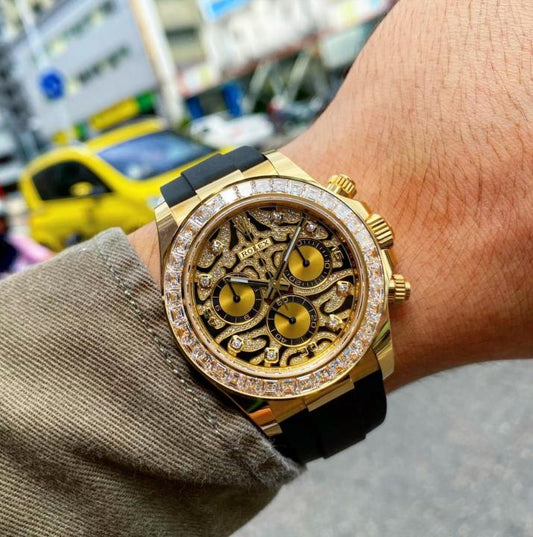 ROLEX EYE OF TIGER CHRONOGRAPH WATCH (GOLD)