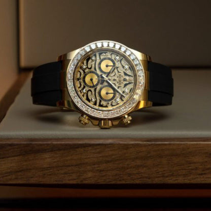 ROLEX EYE OF TIGER CHRONOGRAPH WATCH (GOLD)